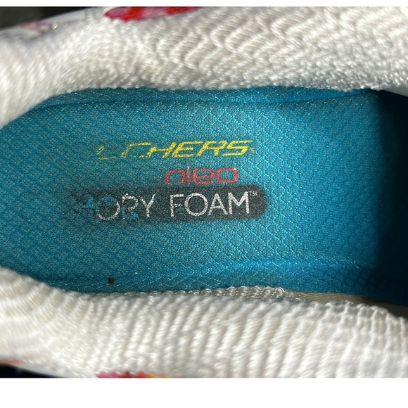 Skechers D Lites Women Tie Dye Chunky Sneakers White Rainbow Size 8 - Picture 11 of 13